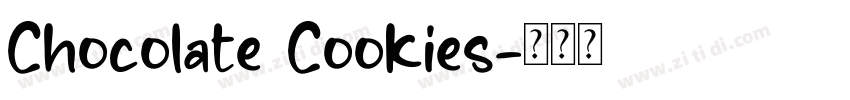 Chocolate Cookies字体转换